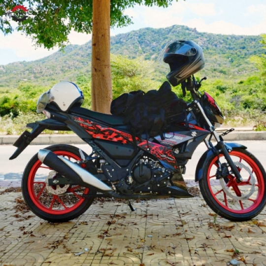 Satria 2019 đỏ đen - Xe Cũ